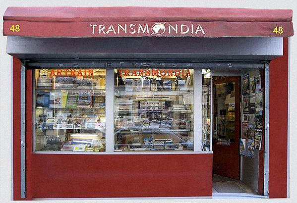 Modeljernbane- og hobbyforretningen Transmodia i Rue de Douai