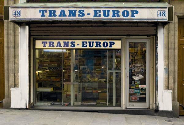 Modeljernbane- og hobbyforretningen Trans-Euro i Rue de Douai