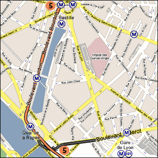 Kortudsnit af Paris 12. arrondissement